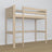 Loft bed bleached oak in children’s room – scandi arrangement, oak