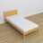 Natural pine bed in a child’s room – Scandinavian arrangement, wooden