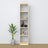 Bookcase wooden clear pine – close-up of shelves and details, Nizio Home