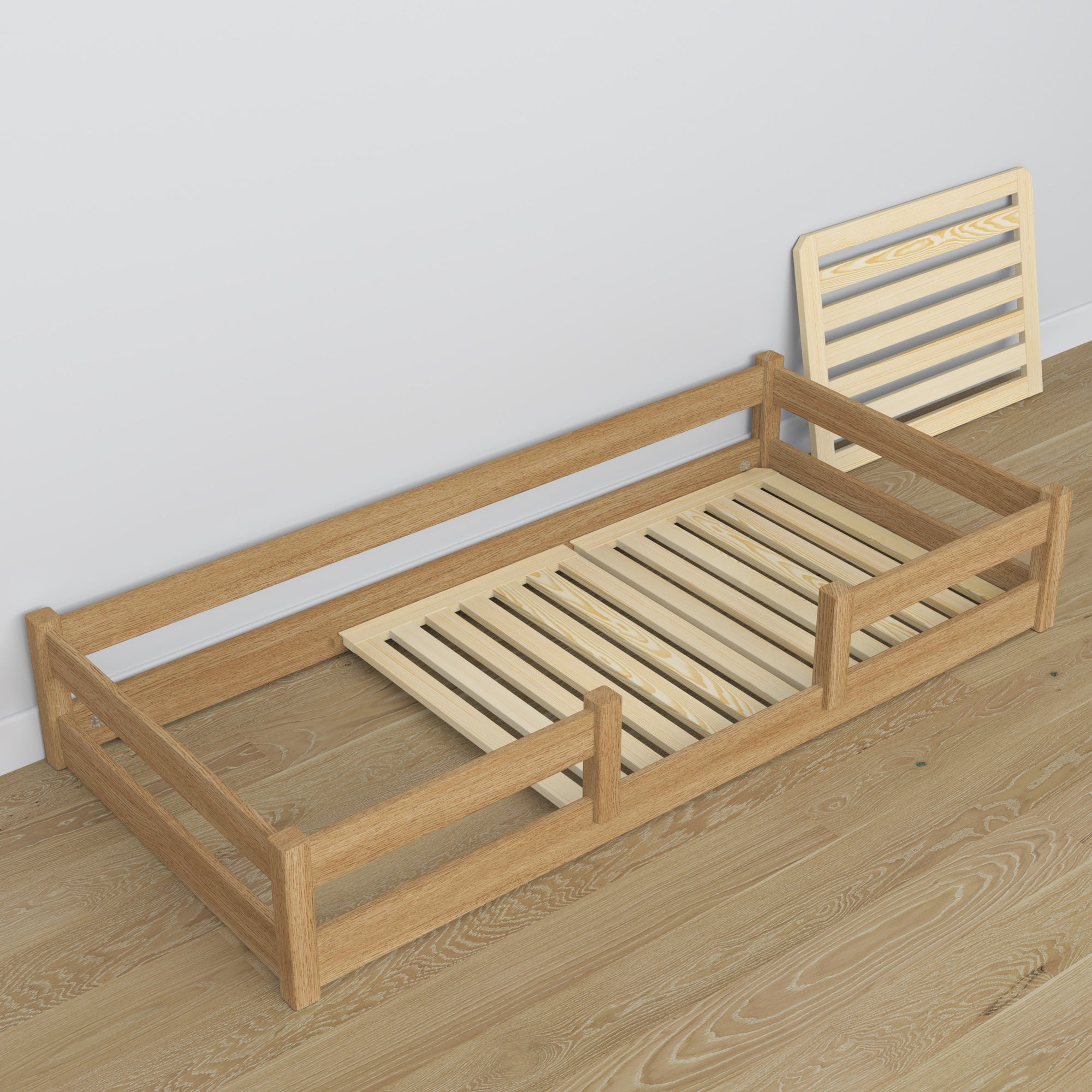 Low Bed Natural Oak Oak – Dimensions and Diagram, Nizio