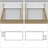 White and Oak Wooden Loft Bed – Top View of Sleeping Area