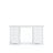 Desk with 6 drawers wooden white – office and youth room, scandi