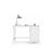 Desk with 3 drawers wooden white – office and youth room, scandi