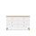 Chest of drawers with 6 drawers wooden white with oak 154 cm – bedroom, Scandinavian style