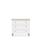 Chest of drawers with 3 drawers wooden white with oak 105 cm – bedroom, Scandinavian style
