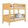 Natural Pine Wooden Bunk Bed – Children’s Room, Solid Wood, Scandinavian Style