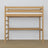 Oak Loft Bed with Desk Natural Oak – Ladder and Joint Details
