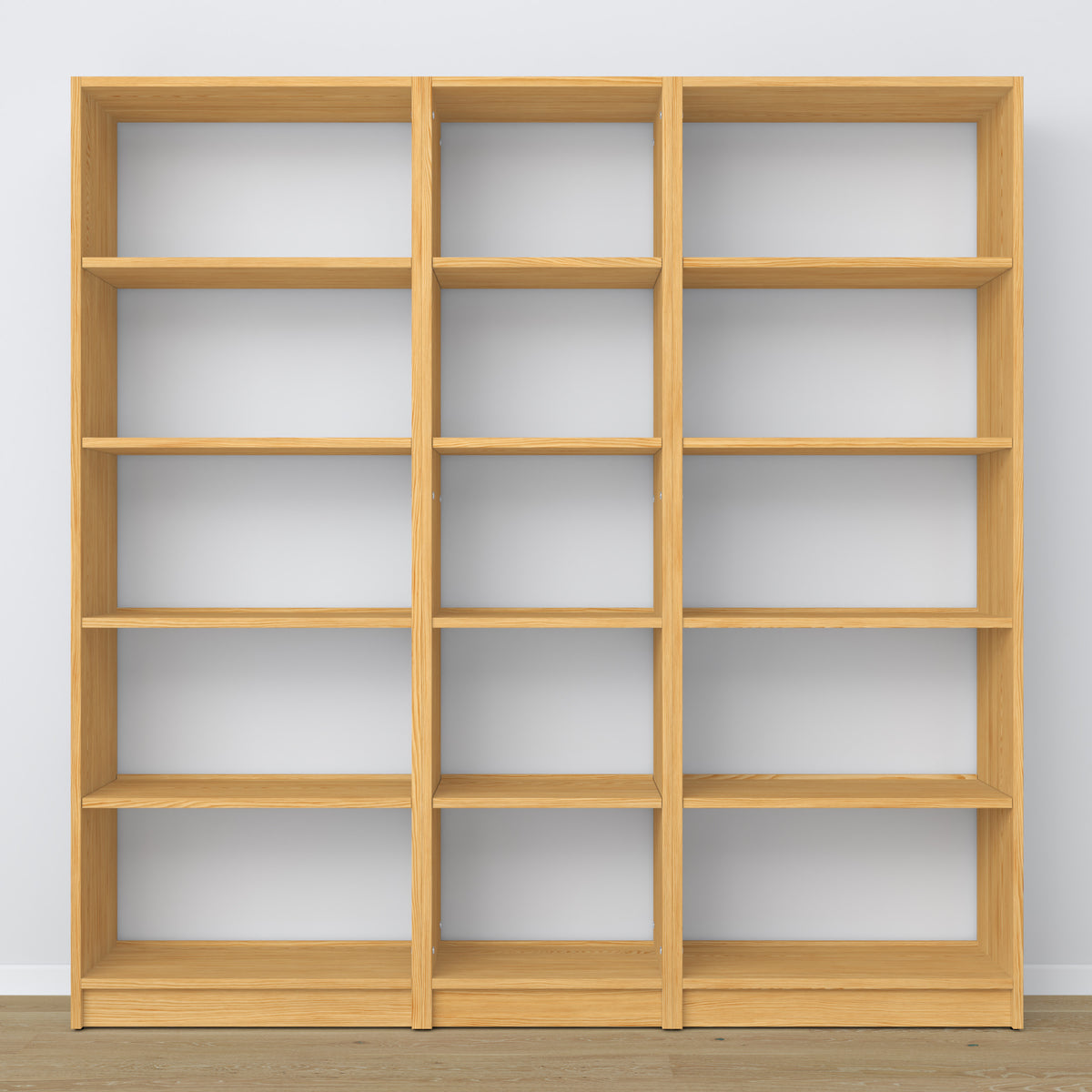 Bookcase natural pine – wooden joints, close-up of workmanship quality