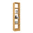 Bookcase wooden natural pine – living room and office, solid wood, Scandinavian style Nizio