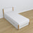 Bed with mattress drawer white-oak made of wood – dimensions, Nizio