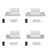 Double bed grey with drawer in bedroom – Scandinavian arrangement