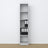 Bookcase wooden grey – close-up of shelves and details, Nizio Home