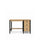 Desk with 3 drawers oak natural oak with black – office and youth room, scandi