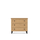 Chest of drawers with 3 drawers oak natural oak with black 105 cm – bedroom, Scandinavian style