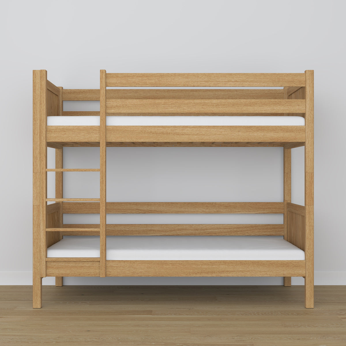 Oak Bunk Bed Natural Oak – Close-up of Joints and Wood Details