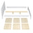 Double bed bleached oak – oak legs and base, close-up