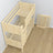 Clear Pine Wooden Bunk Bed – Side View, Nizio Home