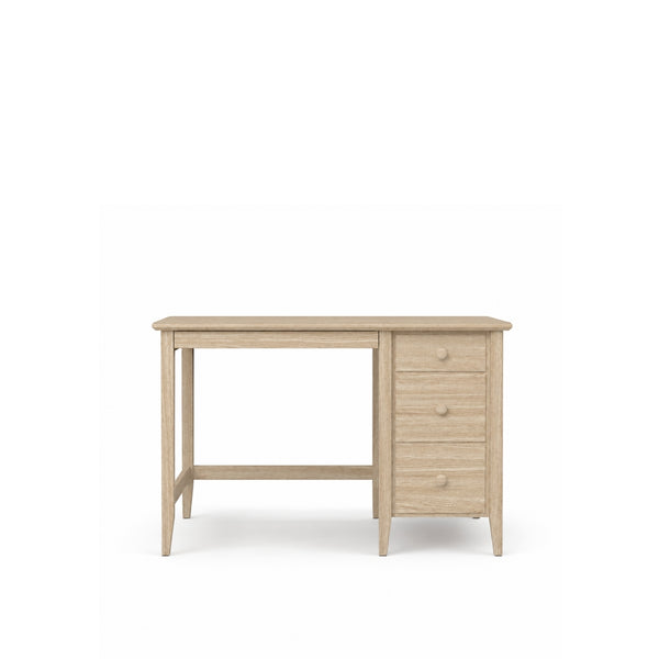 Desk with 3 drawers oak bleached oak – office and youth room, scandi