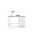 Wooden desk 3S Scandi white / natural oak