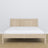 Double bed bleached oak – oak slatted frame, Nizio Home