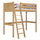 Natural Oak Loft Bed – Children’s Room, Solid Wood, Scandi Style