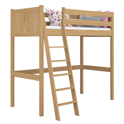 Natural Oak Loft Bed – Children’s Room, Solid Wood, Scandi Style