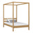 Oak canopy bed natural oak – child’s room, Scandinavian style, Nizio