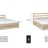 Oak double bed bleached oak – joint and drawer details, Nizio