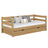 Oak sofa bed with drawer natural oak – child’s room, scandi style Nizio