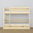 Clear Pine Bunk Bed – Wooden Slatted Frame, Side View