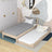 Bleached Oak Bed with Drawer for Additional Mattress – Oak, for Children, Nizio