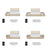 Double bed bleached oak with drawer in bedroom – Scandinavian arrangement