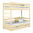 Clear Pine Wooden Bunk Bed with Drawer – Children’s Room, Solid Wood, Scandi