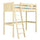 Clear Pine Wooden Loft Bed – Children’s Room, Solid Wood, Scandi Style