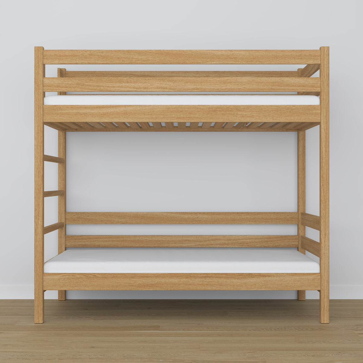 Oak Bunk Bed Natural Oak – Slatted Frame, Durable Joinery Joints