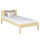 Single wooden bed clear pine – children’s room, solid wood, scandi style