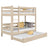 Oak Bunk Bed with Mattress Drawer Bleached Oak – Scandi Children’s Room