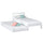 Single bed with mattress drawer N01 wooden in custom RAL/NCS color – solid wood, Nizio