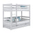 Grey Wooden Bunk Bed with Drawer – Children’s Room, Solid Wood, Scandi