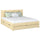 Double bed with wooden drawer clear pine – bedroom, storage, scandi style