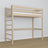 Loft bed bleached oak oak – dimensions and diagram, Nizio