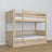 Oak Bunk Bed Bleached Oak – Interior of Mattress Drawer, Children’s Room