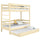 Clear Pine Wooden Bunk Bed with Mattress Drawer – Scandi Children’s Room
