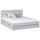 Double bed with wooden drawer grey – bedroom, storage, scandi style