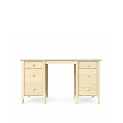 Desk with 6 drawers pine clear pine – office and youth room, scandi