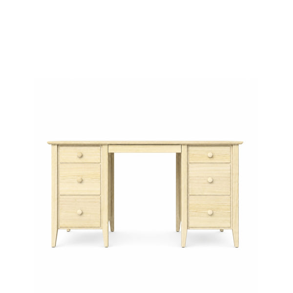 Desk with 6 drawers pine clear pine – office and youth room, scandi