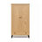Oak wardrobe 2D1S Scandi oak natural / black