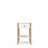 Wooden bedside table 1S N01 Scandi white / natural oak