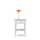 Wooden bedside table 1S N01 Scandi grey