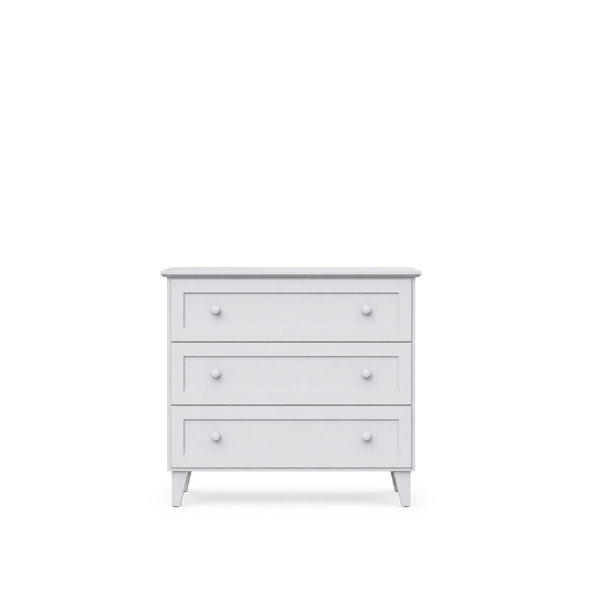 Chest of drawers with 3 drawers wooden grey 105 cm – bedroom, Scandinavian style